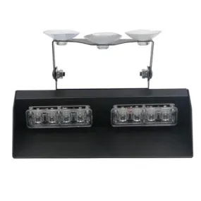12-24v 8 Led Dash Mount Flashing White R1-019c