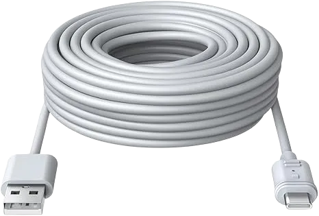 15ft (4.5m) USB-A to USB-C Power Cable for eufyCam S3 Pro and All Upcoming eufy Battery Cameras