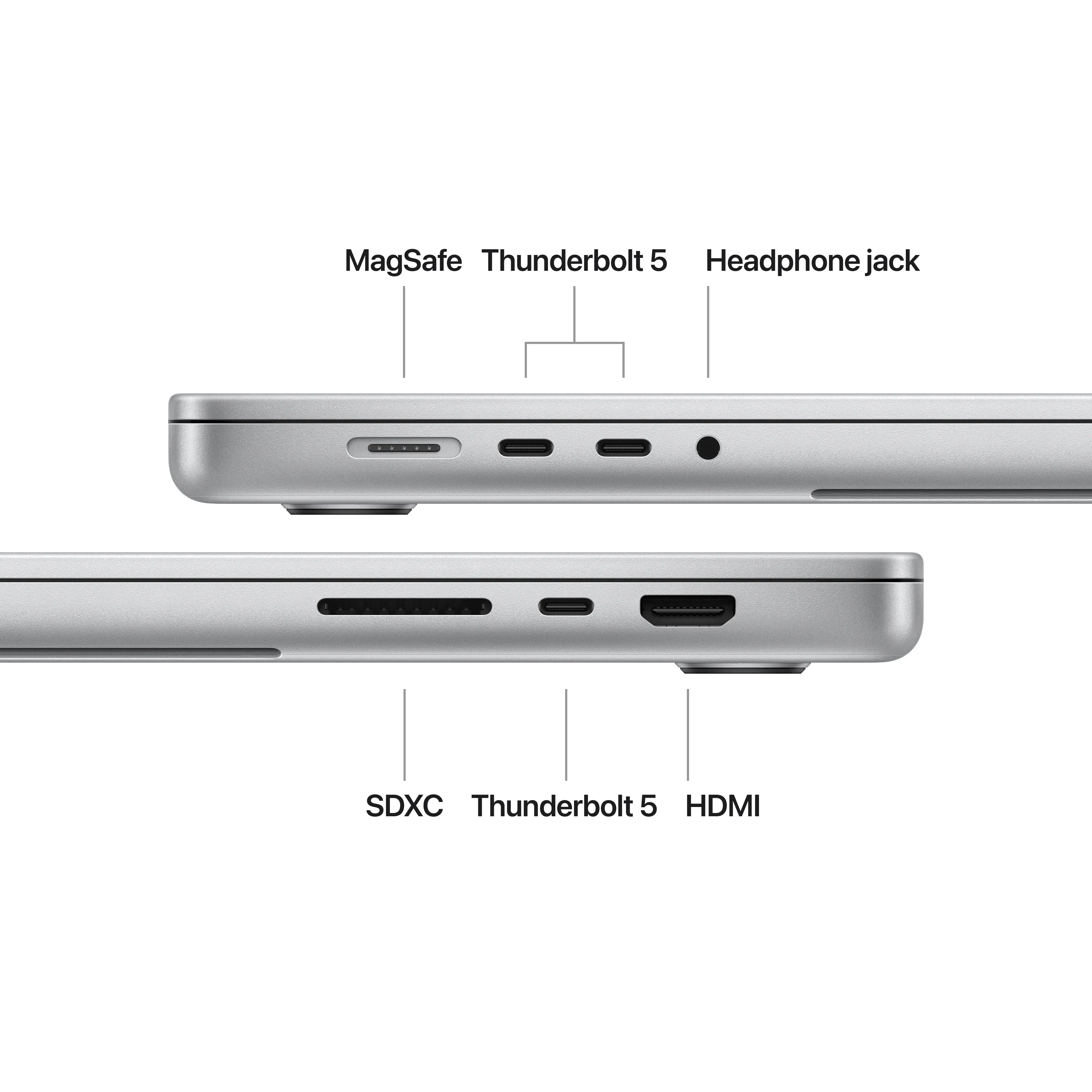 16-inch MacBook Pro - M4 Pro (14-Core CPU and 20-Core GPU) - Silver - Standard Glass