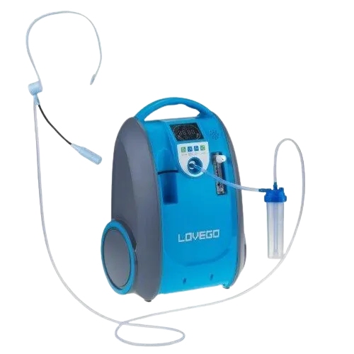 1L-5L/min Portable battery oxygen concentrator with 2 Batteries 2 Chargers I Lovego I LG101