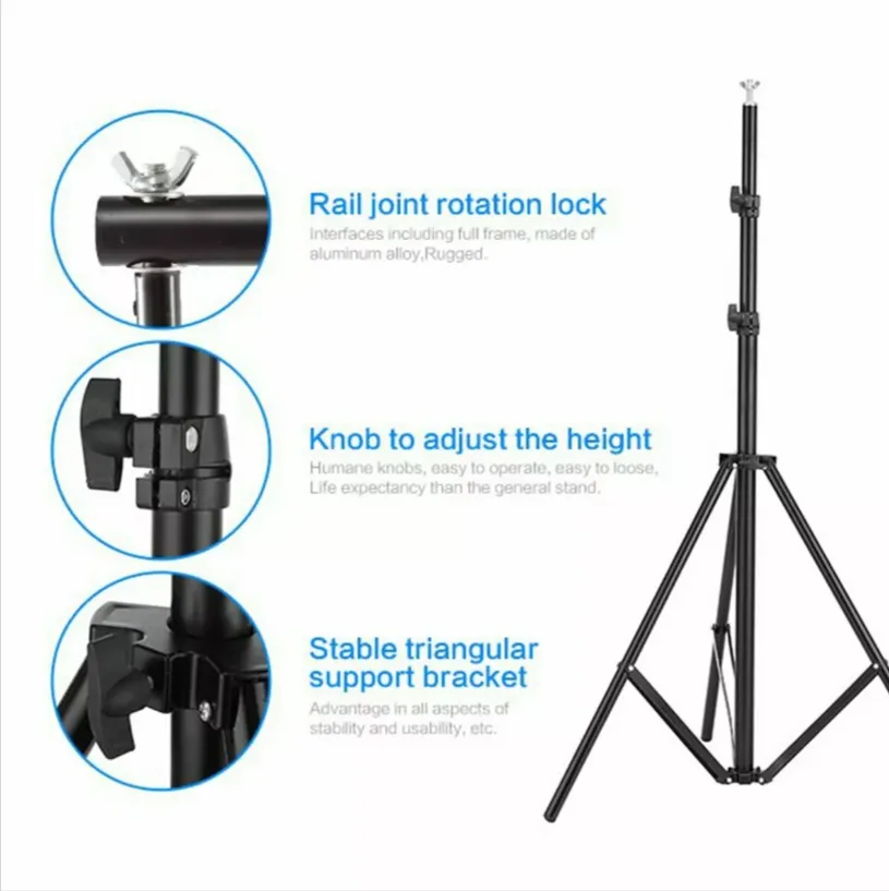 2.8M X 3M Adjustable Height Photographic Backdrop Stand