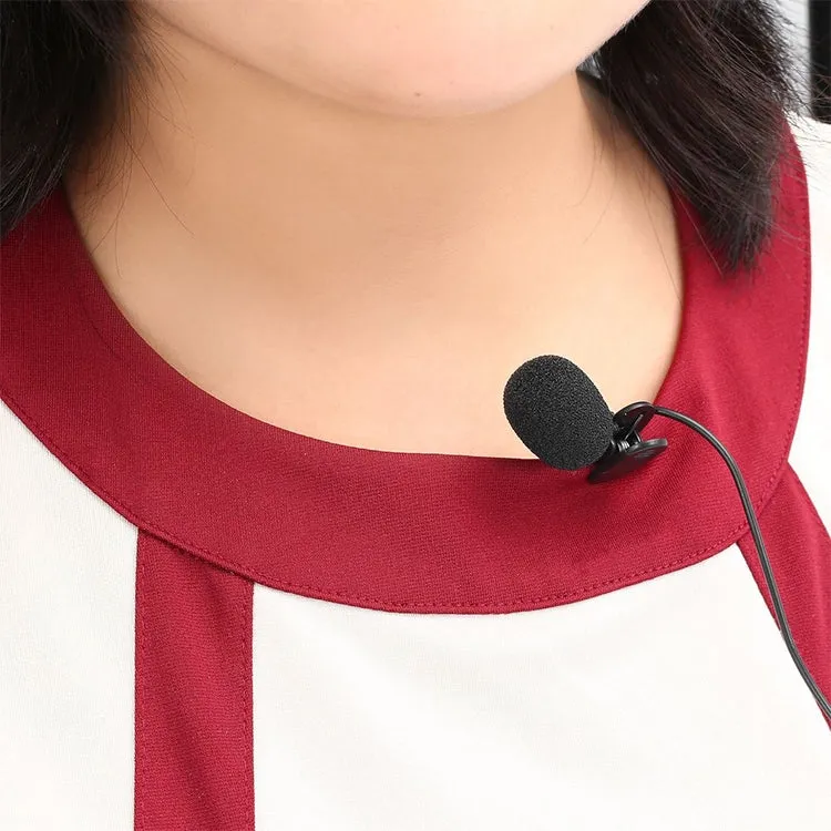 3.5mm Straight Plug Car Sun Visor Wireless Interpreter Tour Guide Megaphone Lavalier Wired Microphone - Length: 3m