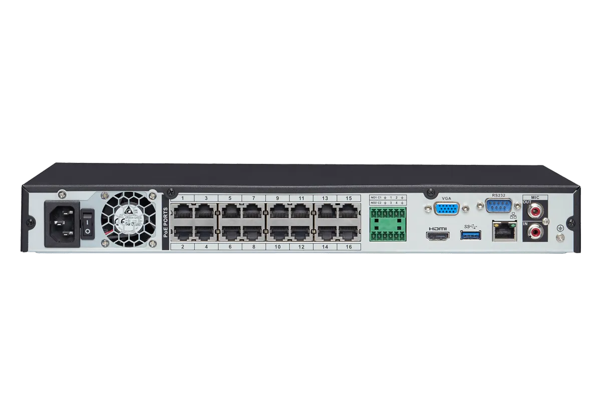 4K NVR with 16 Channels and Lorex Cloud Remote Connectivity