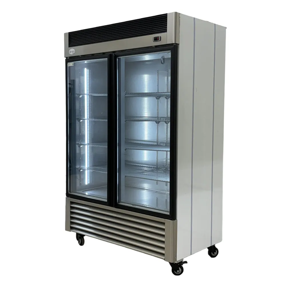 55'' Alaska-Line Reach in 2 Glass Door Cooler 50 Cu.Ft. HIT-409
