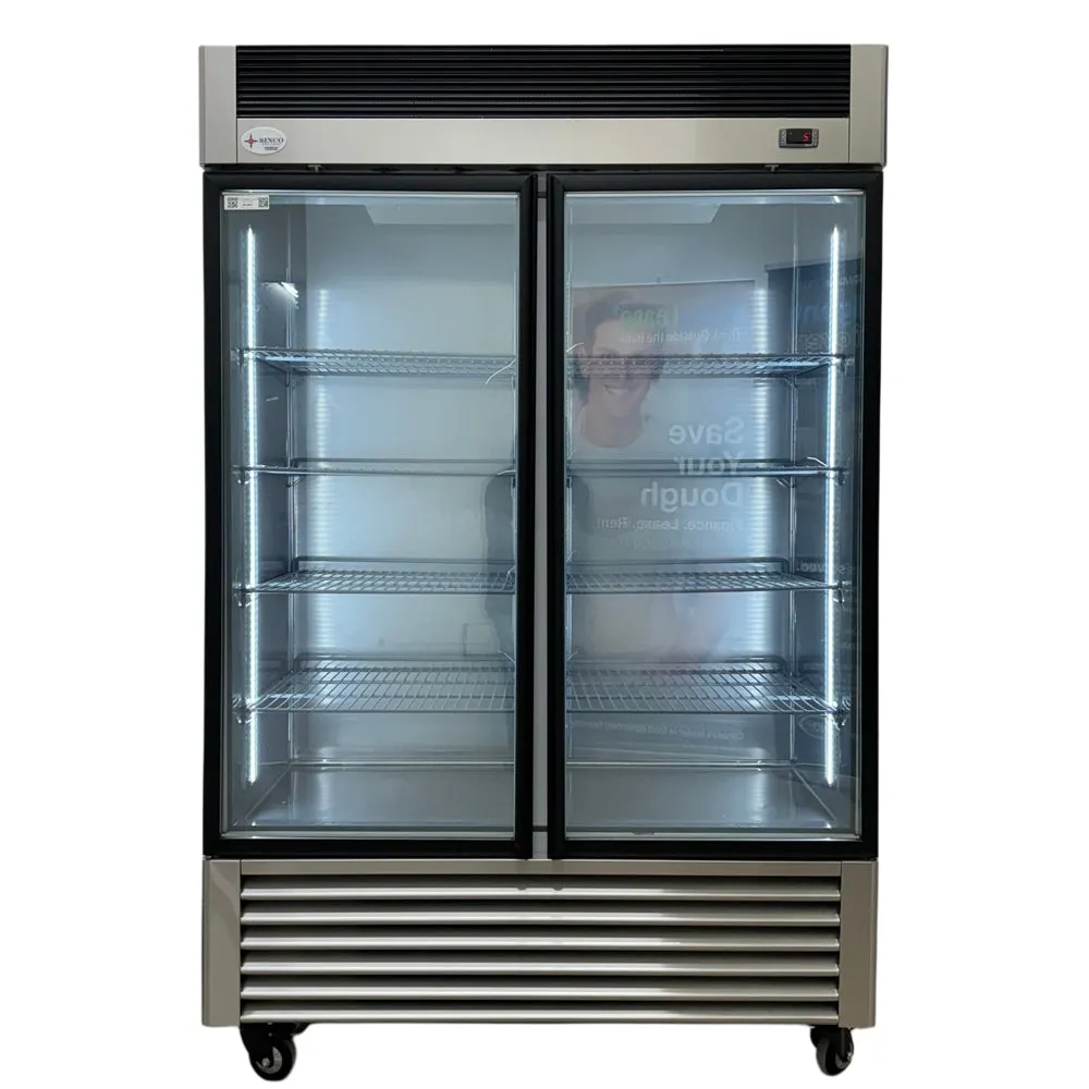 55'' Alaska-Line Reach in 2 Glass Door Cooler 50 Cu.Ft. HIT-409