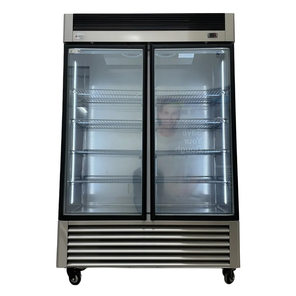 55'' Alaska-Line Reach in 2 Glass Door Cooler 50 Cu.Ft. HIT-409