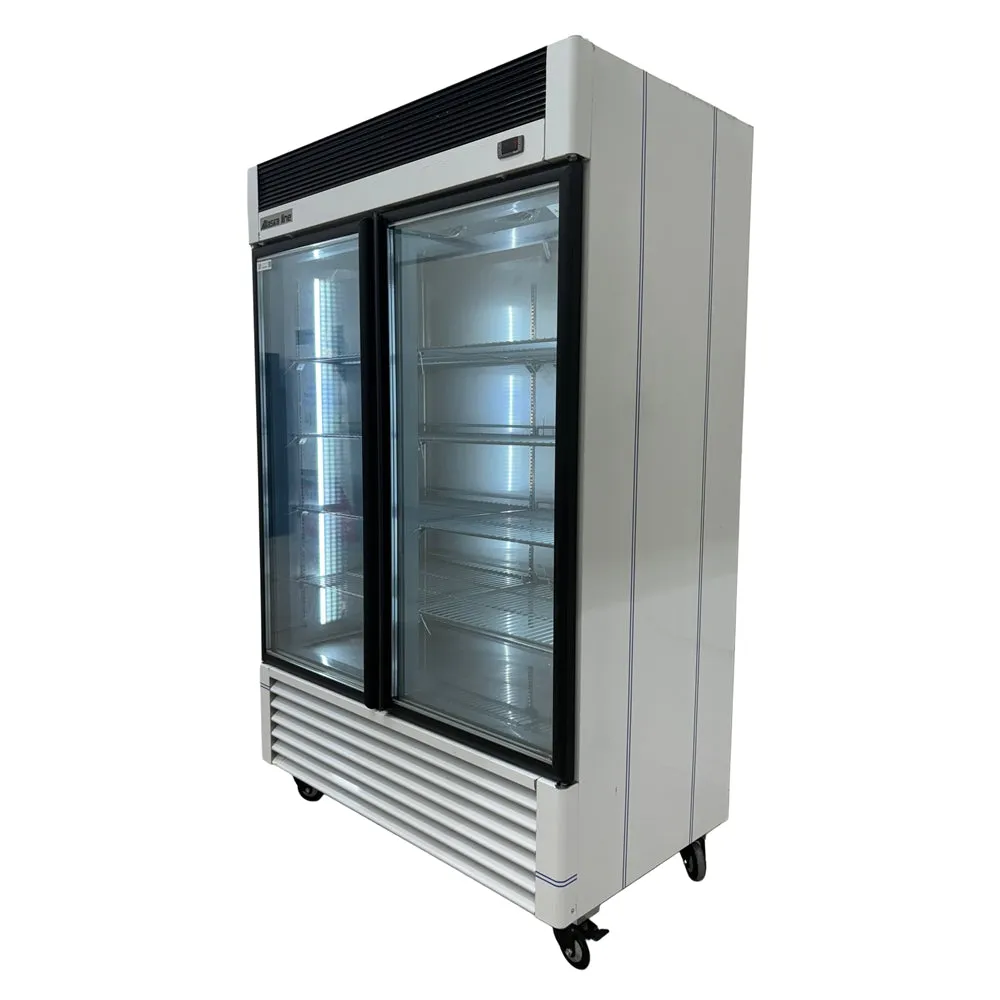 55" Alaska-Line Reach in 2 Glass Door Freezer 50 Cu.Ft HIT-408