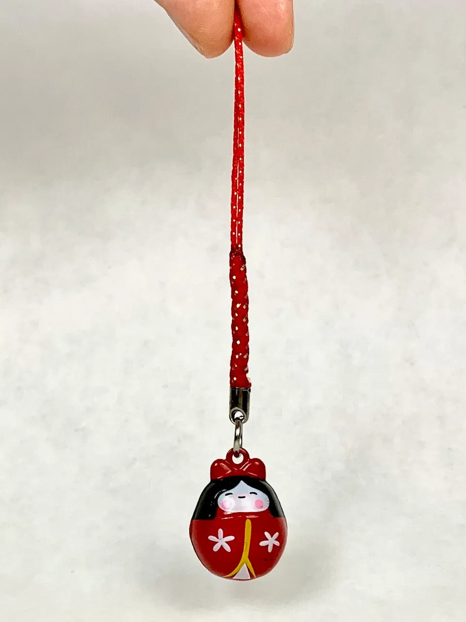 70672 RED KOKESHI BRASS BELL-10