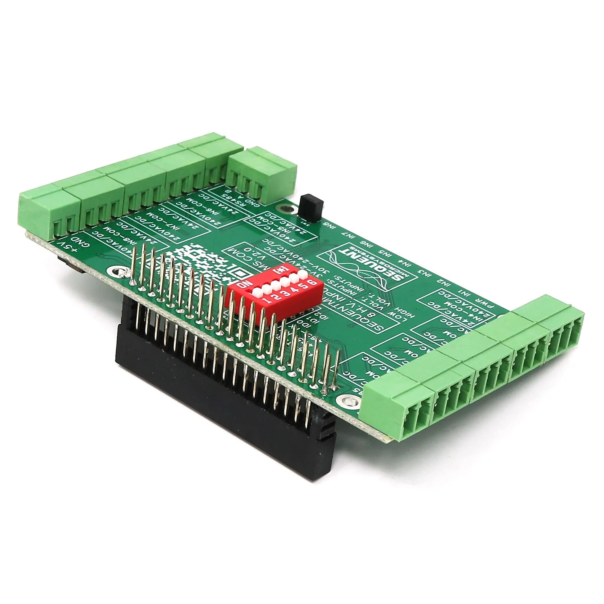 8 HV Digital Inputs 8-Layer Stackable HAT for Raspberry Pi