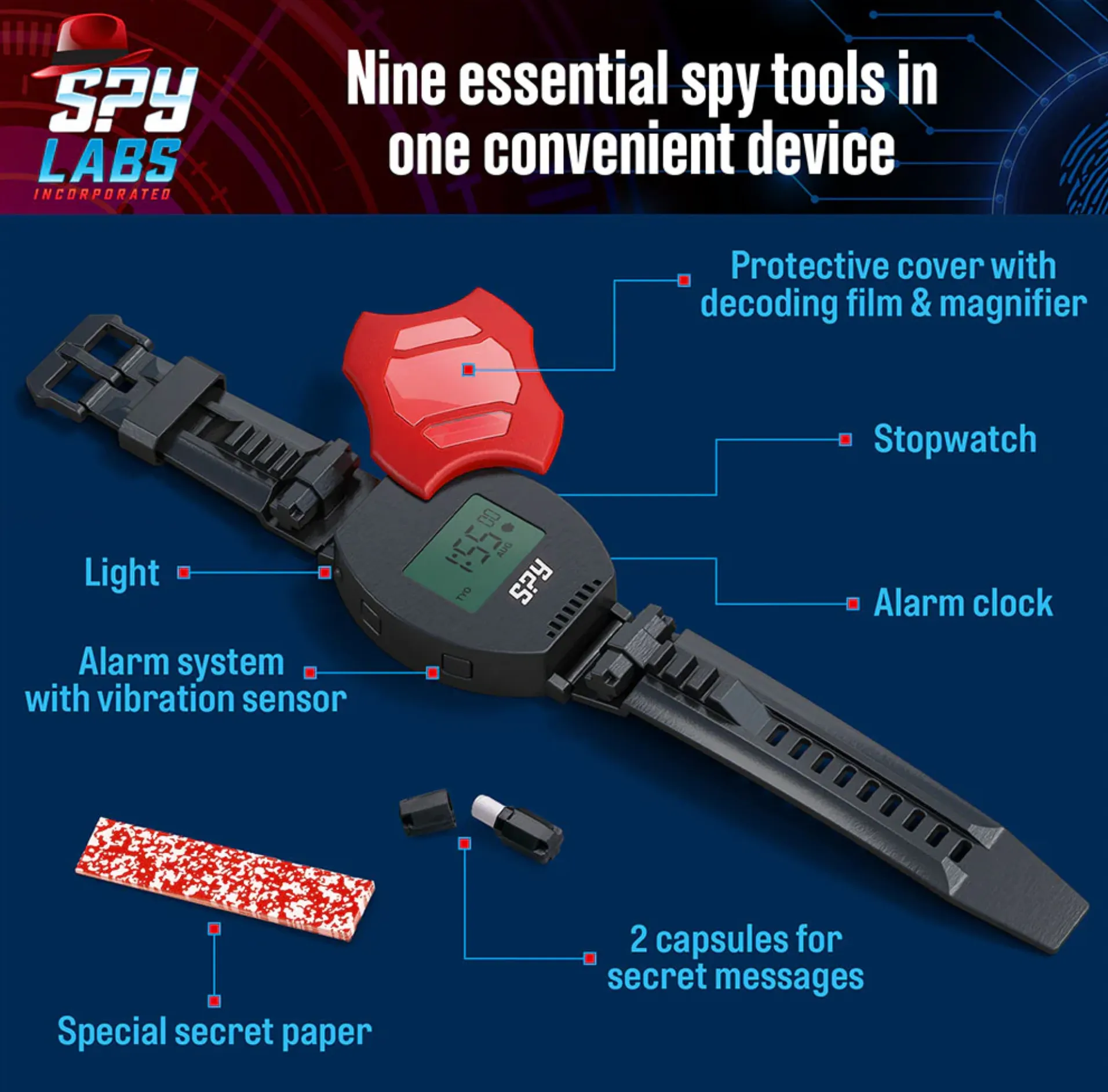 9 in 1 Spy Watch