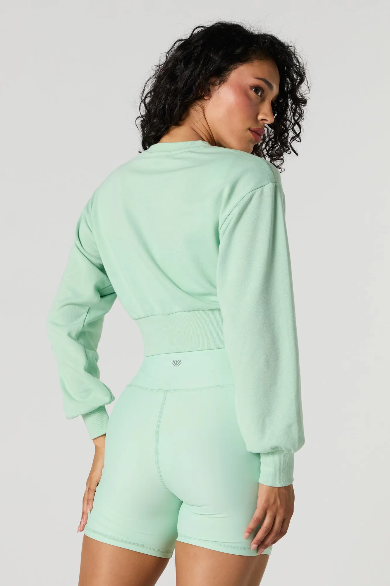 Active Surplice Waist Biker Short with Pockets