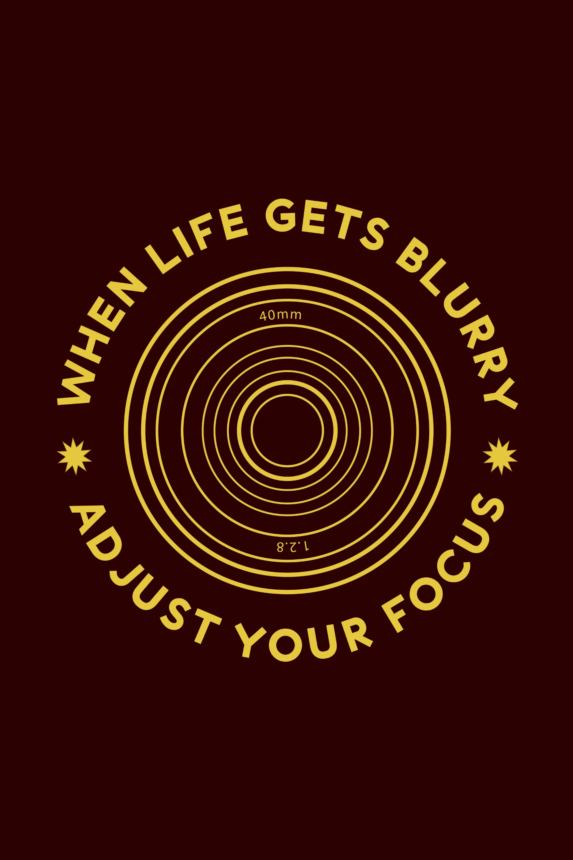 Adjust Your Focus Printed T-shirt for men