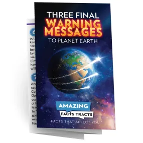 Afacts Tract (100/pack): Three Final Warning Messages to Planet Earth