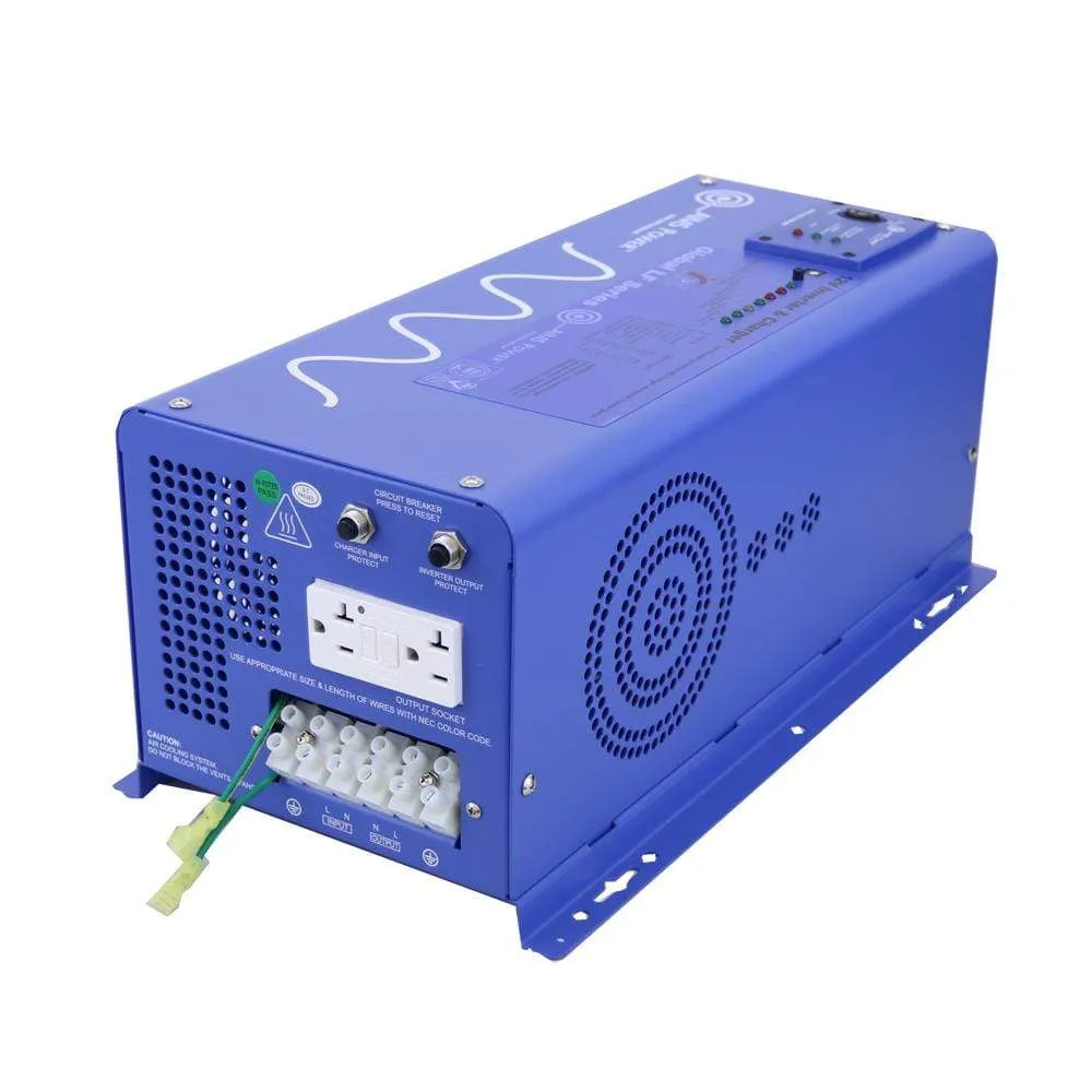 AIMS 3000 Watt Pure Sine Inverter Charger 12 Volt PICOGLF30W12V120VR