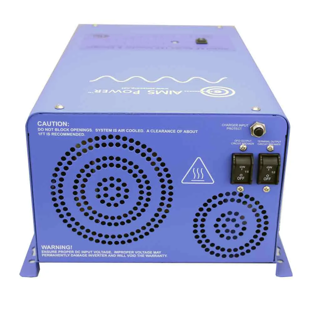 AIMS Power 3000 Watt 12 Volt Pure Sine Inverter Charger With 50A Bypass