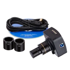 AmScope MU Series 2.8MP USB 3.0 High-sensitivity Color CCD C-mount Microscope Camera with Reduction Lens