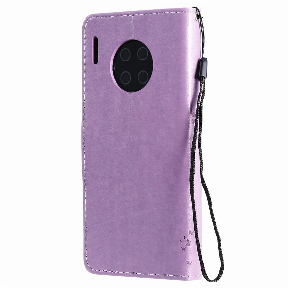 Anymob Huawei Pink Leather Flip Case Wallet Cover Cat Phone Shell