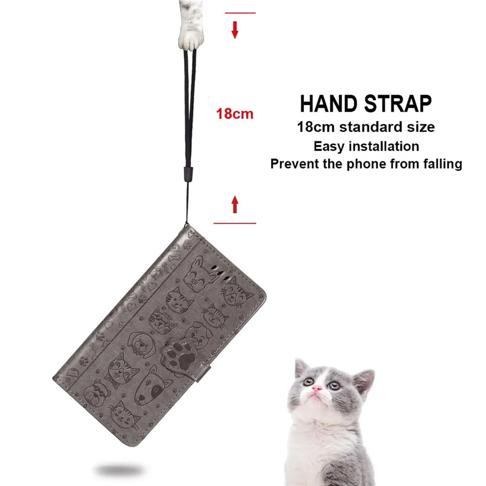Anymob iPhone Case Gray Magnetic Flip Leather Card slot Wallet Phone Book Style Cover