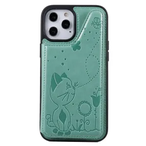 Anymob iPhone Case Green Flip Leather Holder Stand Book Cover