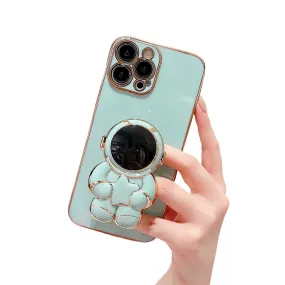 Anymob iPhone Case Sky Blue Universal 6D Astronaut Foldable Holder Phone Cover