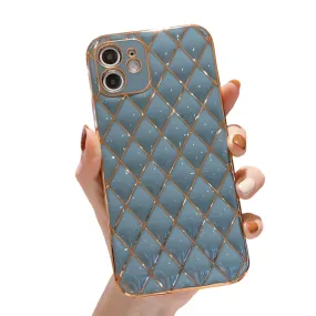 Anymob iPhone Dark Green Electroplated Phone Case Soft Silicone Shockproof Back Cover