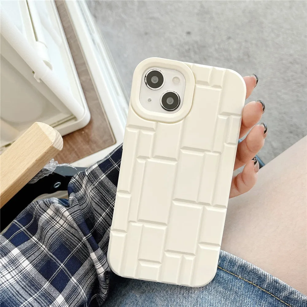 Anymob iPhone Green Geometry Phone Case Soft Silicon Shockproof Cover