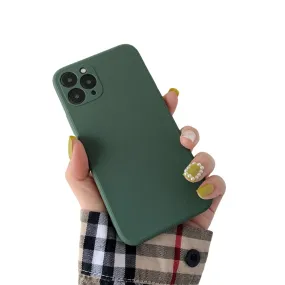 Anymob iPhone Green Soft Silicone Phone Cases Candy Colors TPU Back Cover