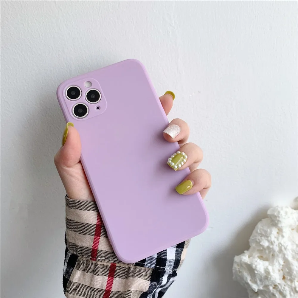 Anymob iPhone Green Soft Silicone Phone Cases Candy Colors TPU Back Cover