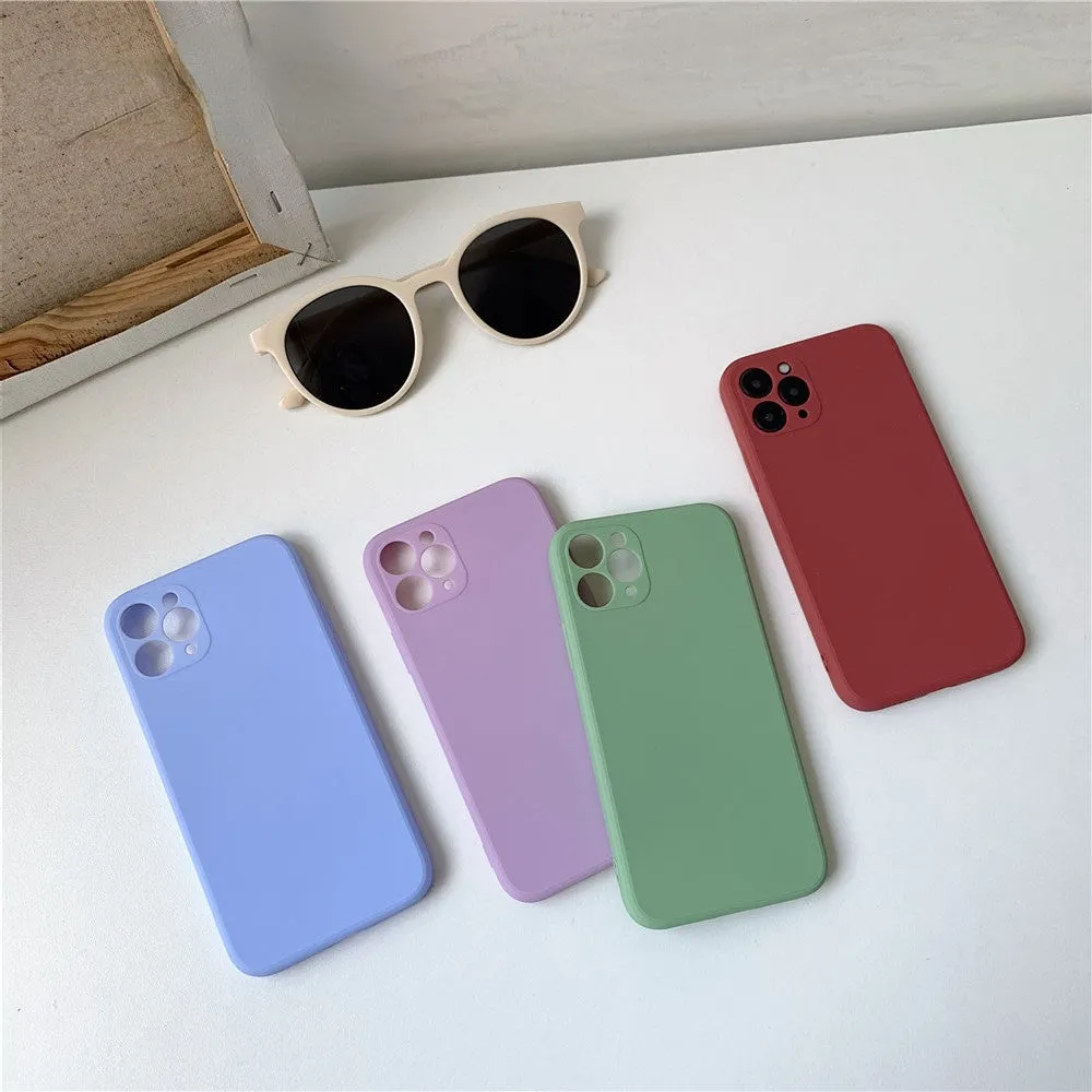 Anymob iPhone Green Soft Silicone Phone Cases Candy Colors TPU Back Cover