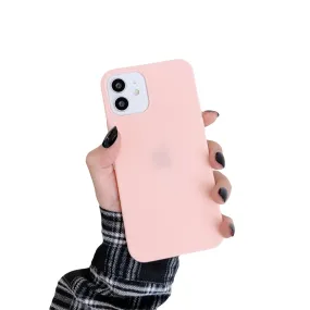 Anymob iPhone Pink Silicone Plain Phone Case Soft Candy Cover
