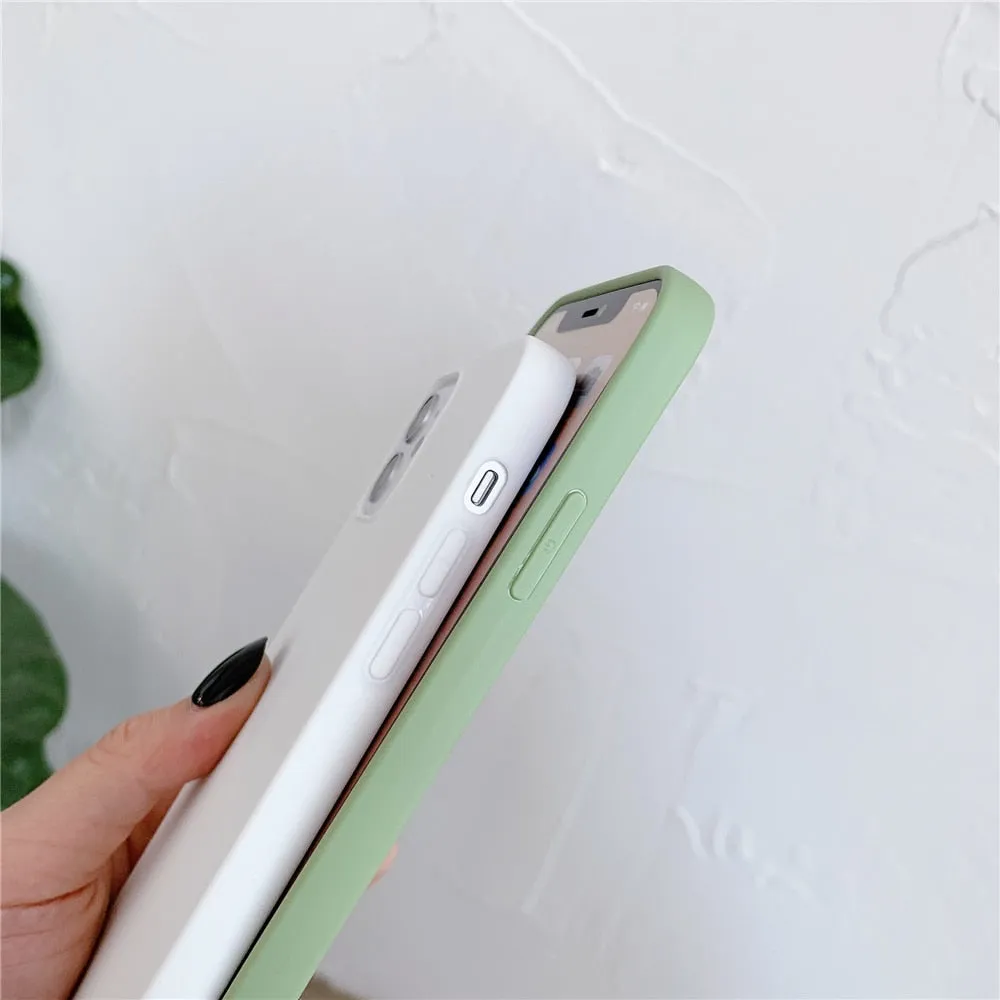 Anymob iPhone Pink Silicone Plain Phone Case Soft Candy Cover