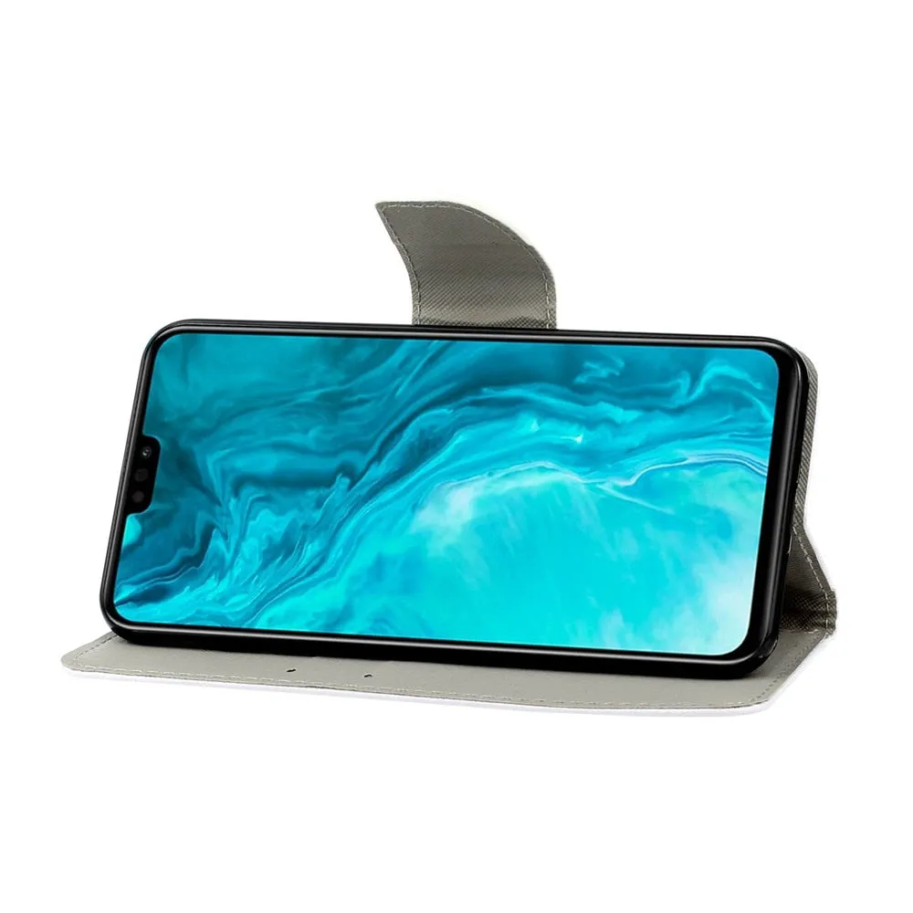 Anymob iPhone Violet Butterfly Painted Phone Case Magnetic Wallet Card slot Back Cover