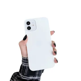 Anymob iPhone White Silicone Plain Phone Case Soft Candy Cover