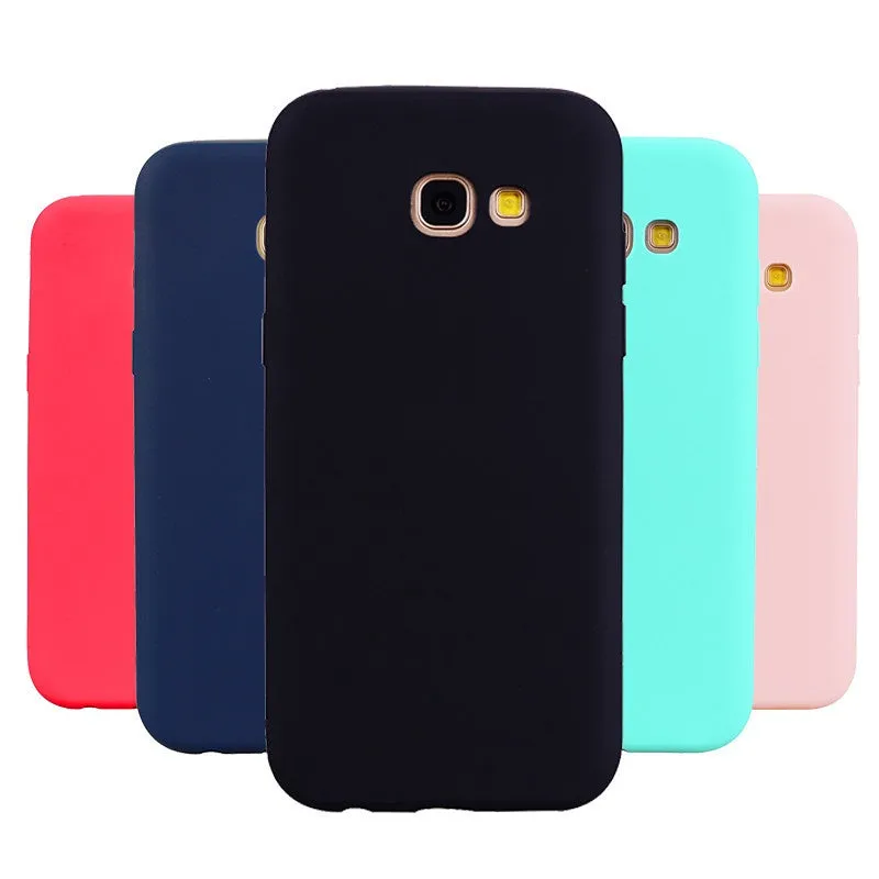 Anymob Samsung Blue Soft Silicon Case Candy Color Phone Case