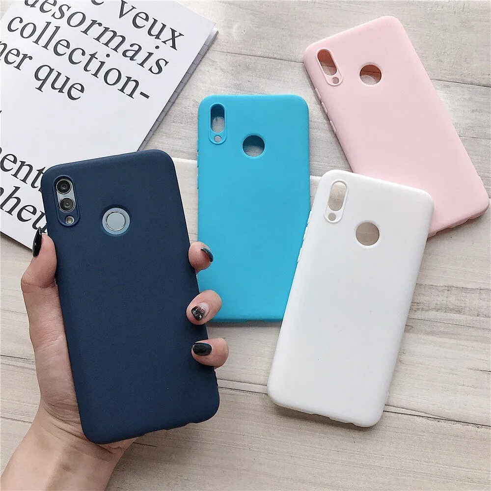 Anymob Samsung Dark Blue Candy Colored Jelly Silicone Mobile Phone Protective Case