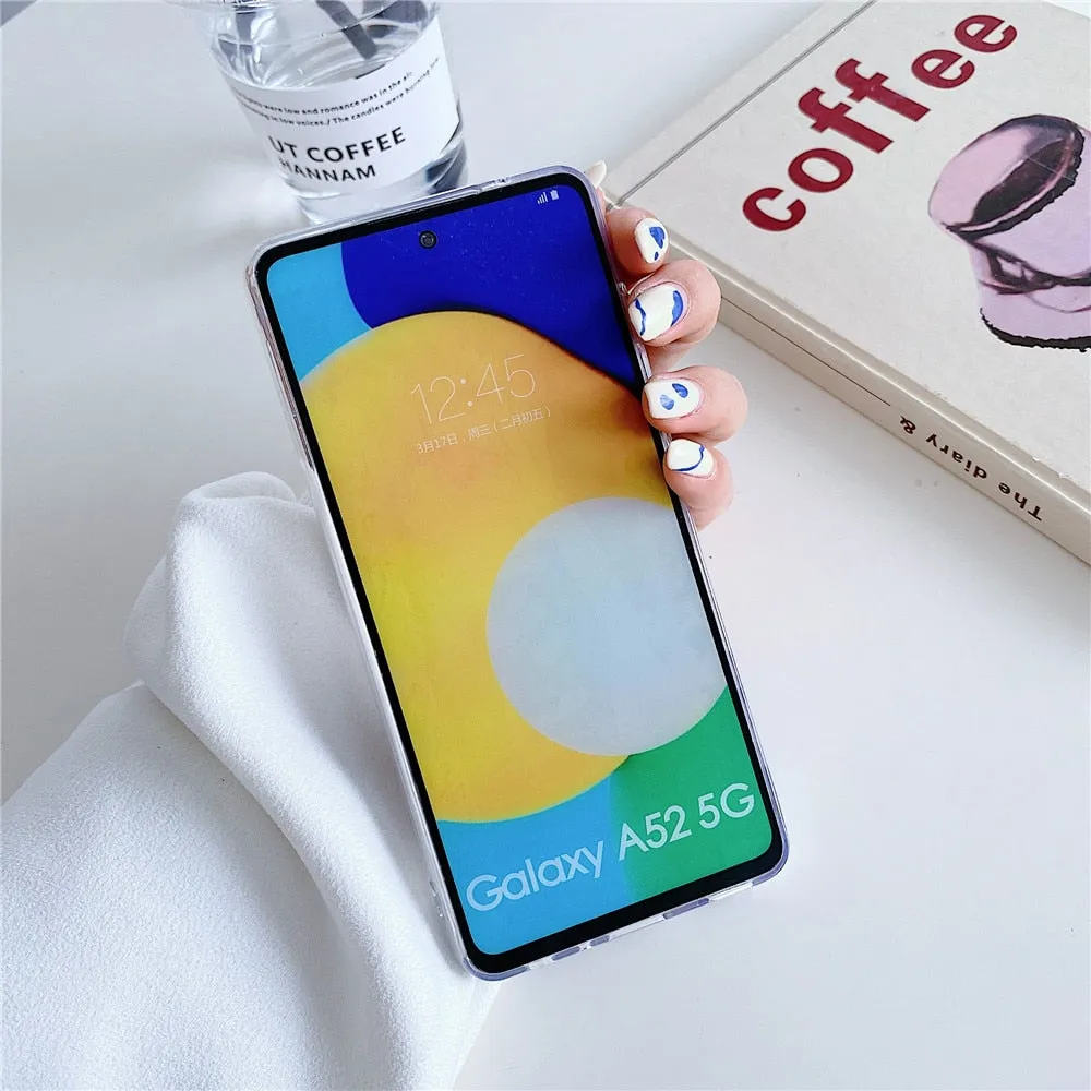Anymob Samsung Gray Transparent Marble Phone Case Fundas Cover