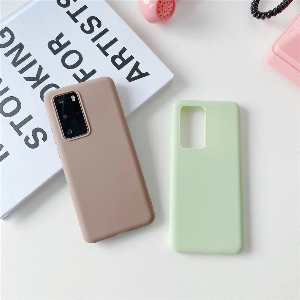 Anymob Samsung Green Candy Color Phone Case Silicone Back Cover