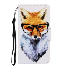 Anymob Samsung Intelligent Fox Magnetic Flip Wallet Case Painted Leather Phone Cover