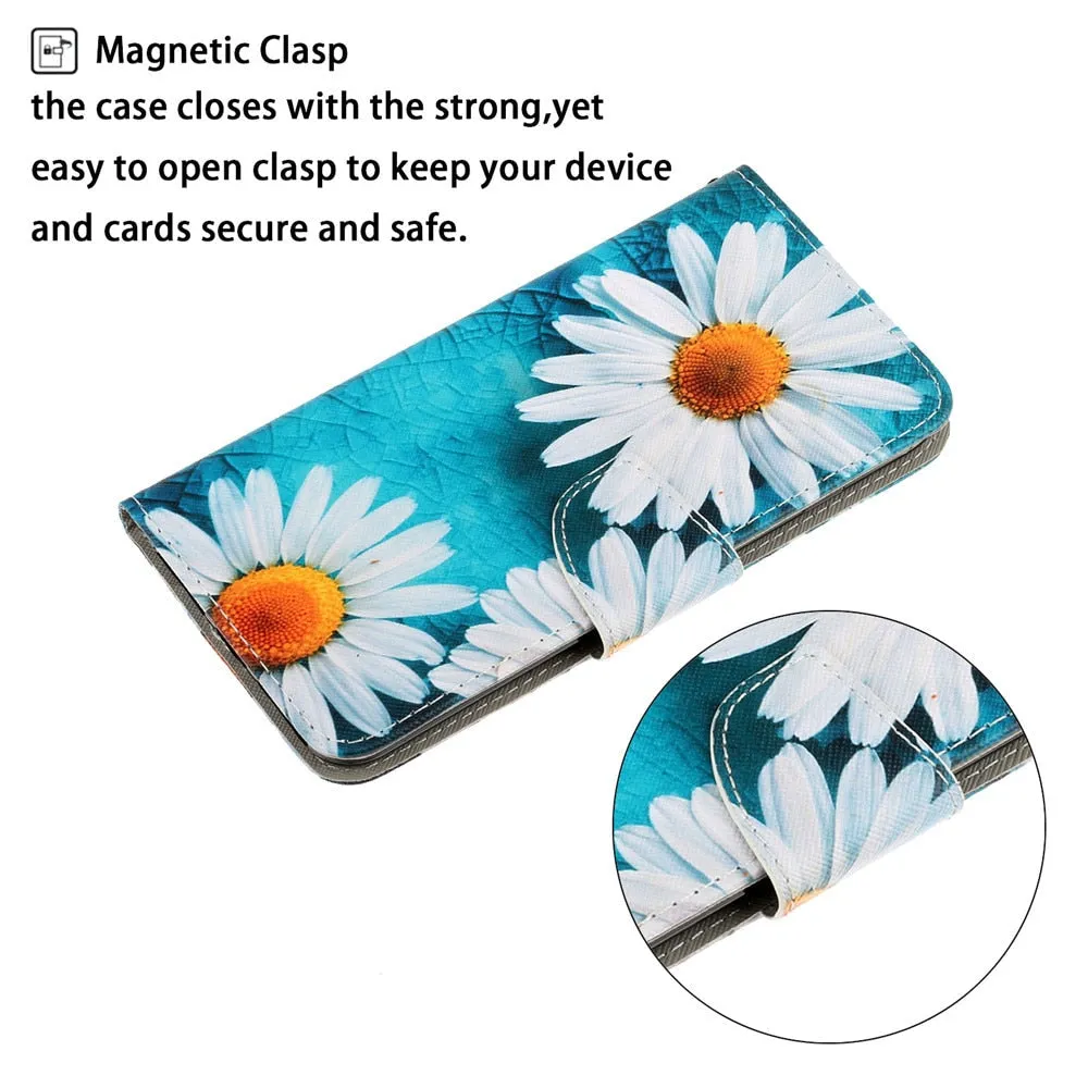 Anymob Samsung Intelligent Fox Magnetic Flip Wallet Case Painted Leather Phone Cover