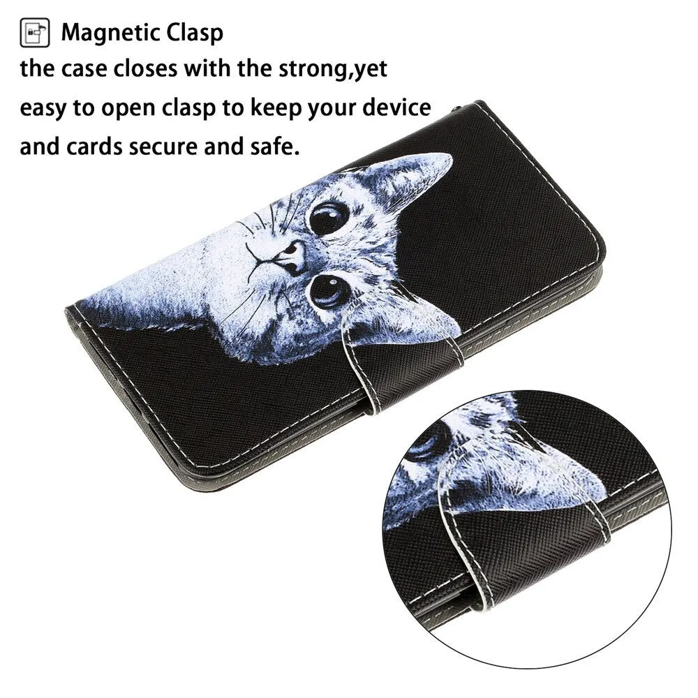 Anymob Samsung Intelligent Fox Magnetic Flip Wallet Case Painted Leather Phone Cover