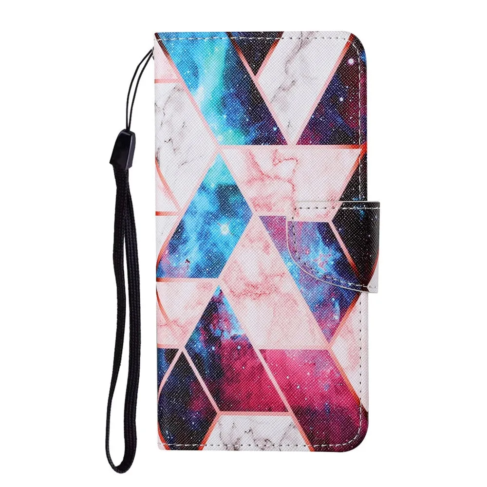 Anymob Samsung Jaguar Pattern Phone Case Magnetic Flip Leather Wallet Painted Cover