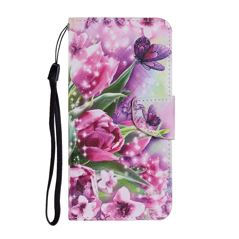 Anymob Samsung Pink Fairy Painted Case Flip Wallet Leather Phone Cover