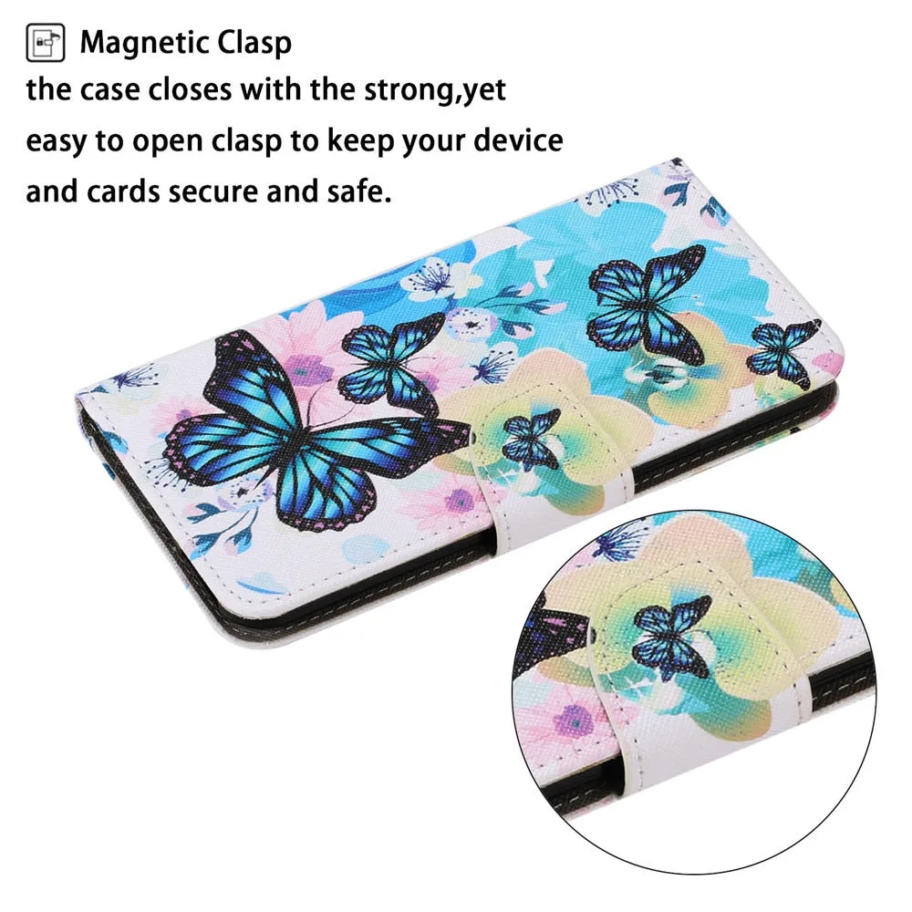 Anymob Samsung Pink Fairy Painted Case Flip Wallet Leather Phone Cover