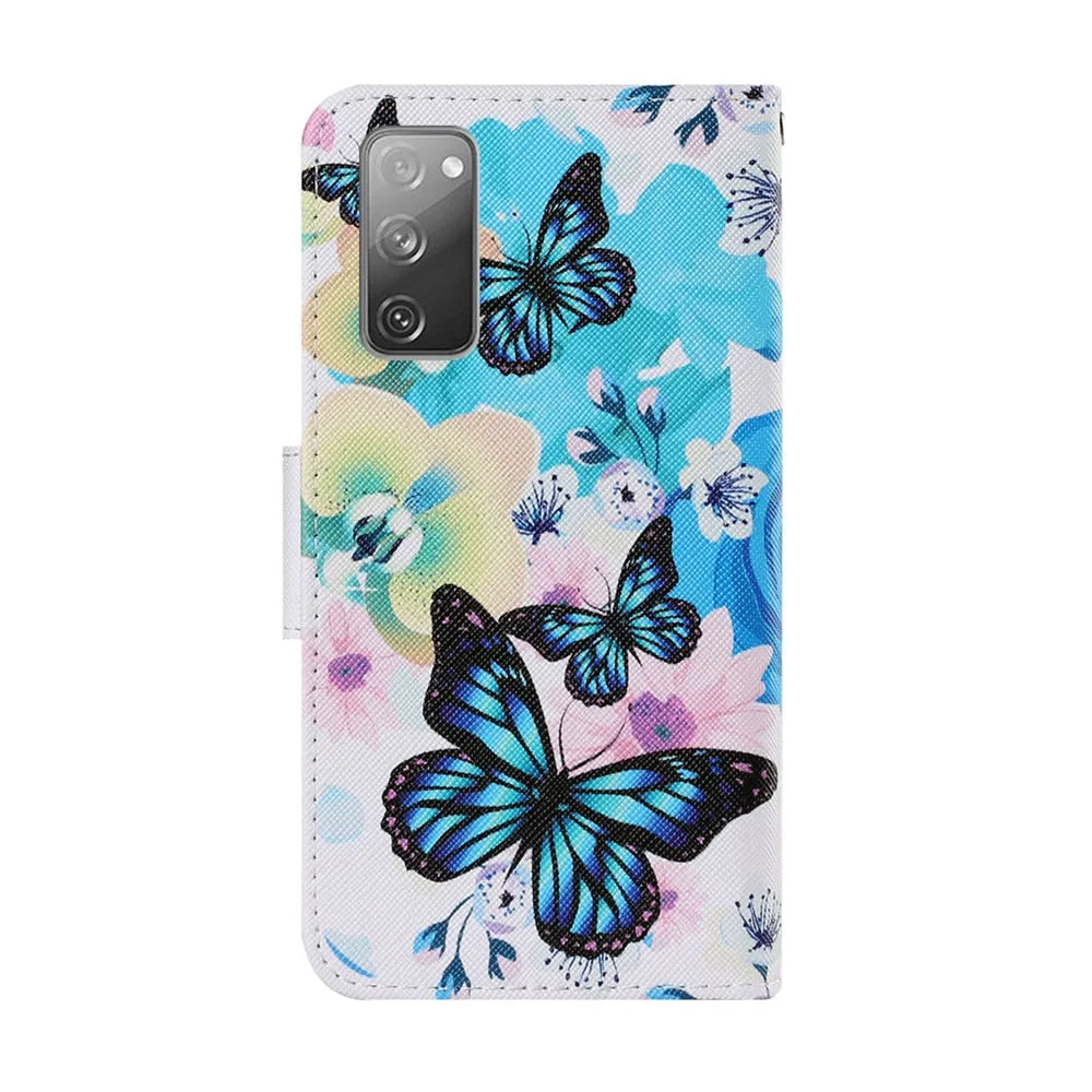 Anymob Samsung Pink Fairy Painted Case Flip Wallet Leather Phone Cover