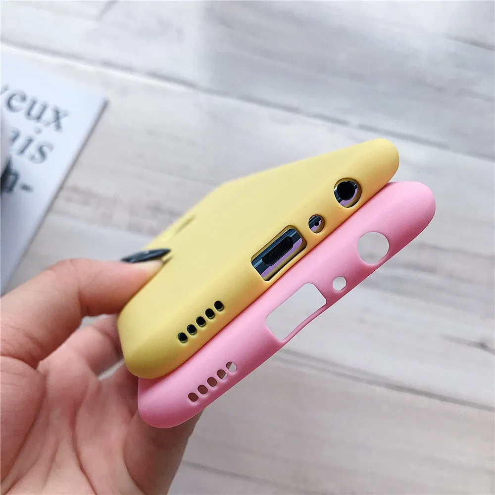 Anymob Samsung Purple Candy Colored Jelly Silicone Mobile Phone Protective Case