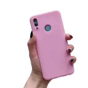 Anymob Xiaomi Pink Silicone Case Soft TPU Phone Back Cover