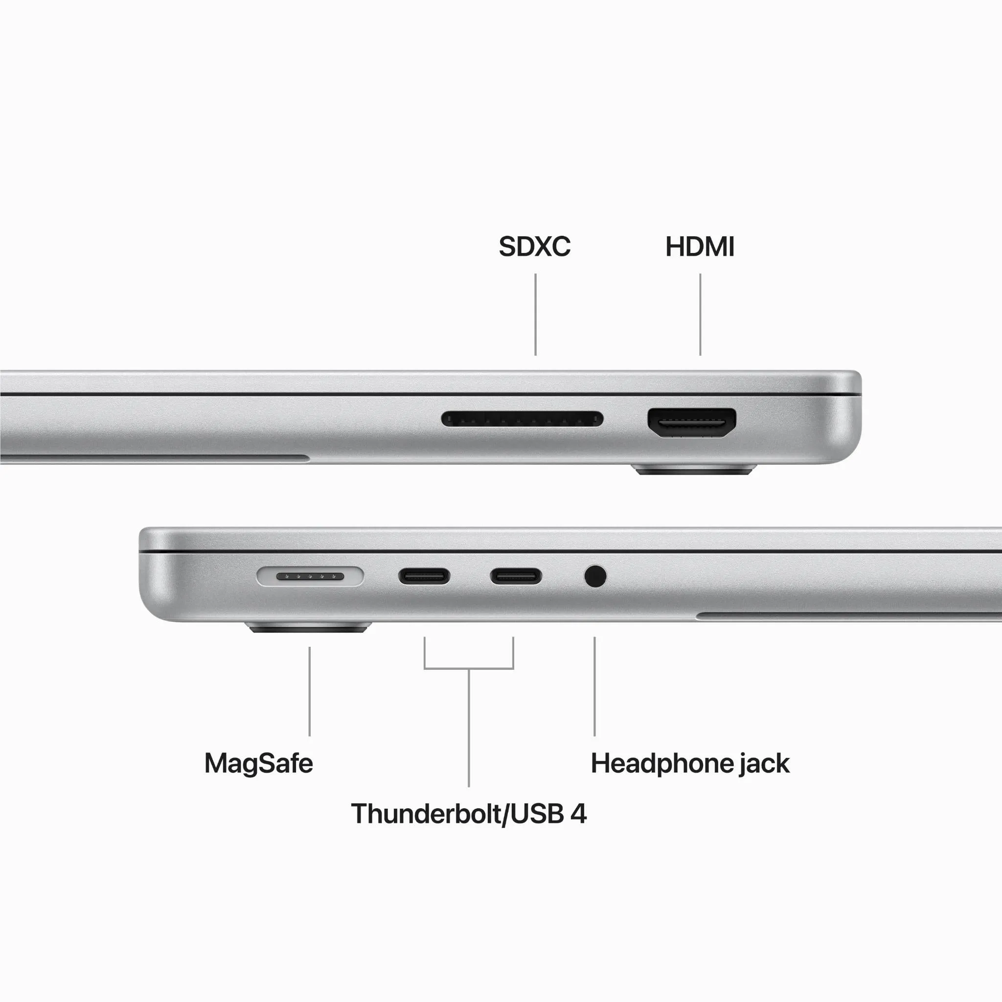 Apple MacBook Pro 14-inch with M3 Chip, 1TB SSD/16GB (Silver)[2023]