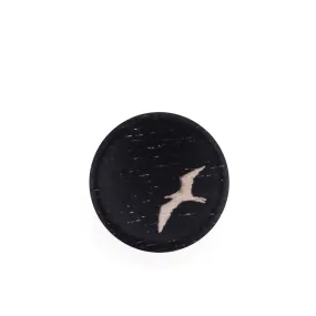 Artisan Obscura 'Bird' Wood Soft Release - 14mm, Concave, Ebony