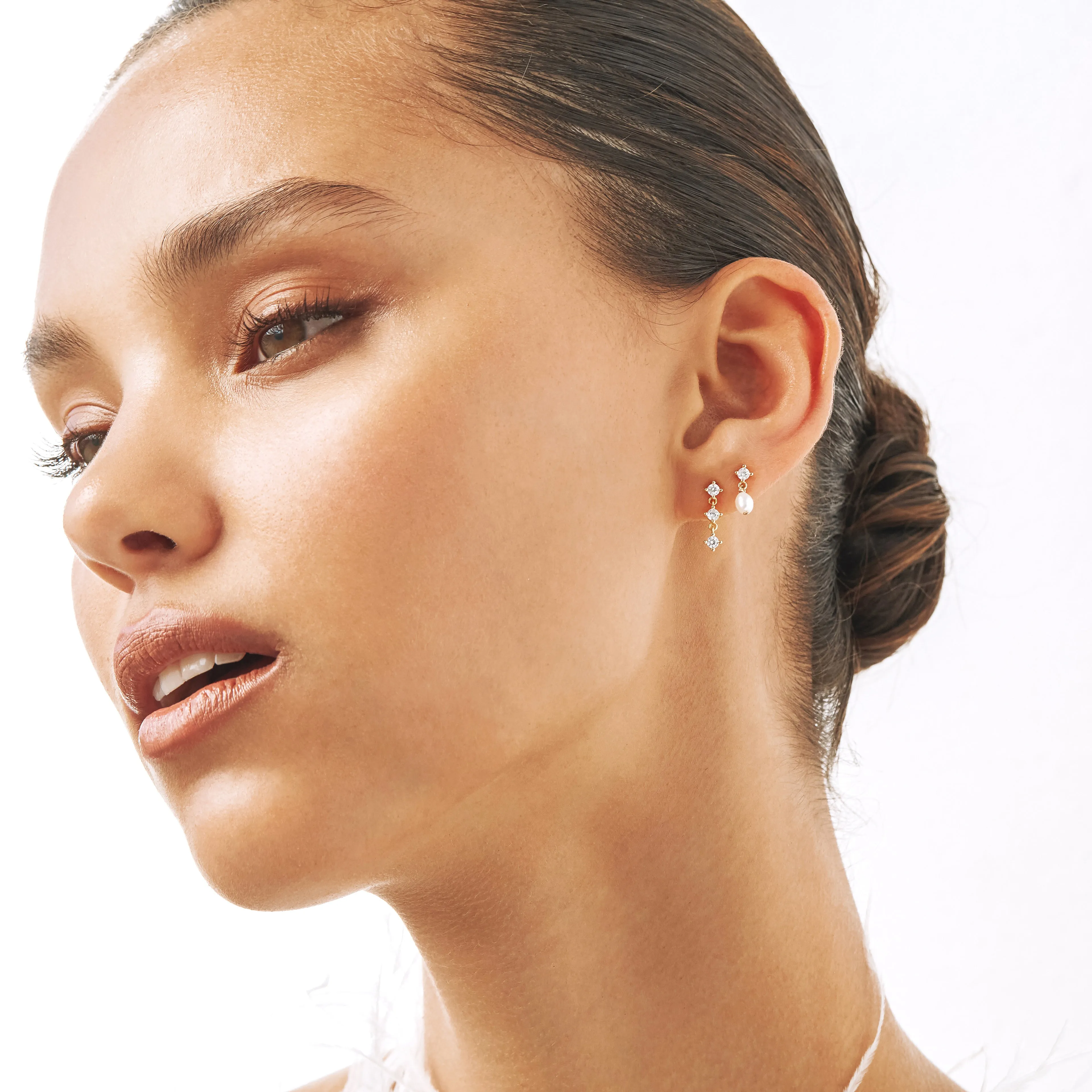 Aspen Mini Drop Earrings - Gold