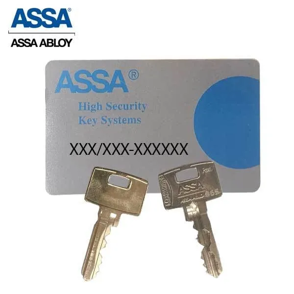 ASSA - Maximum  - Rim Cylinder - Horizontal Tail Piece - 1-1/8" - 626 - Satin Chrome